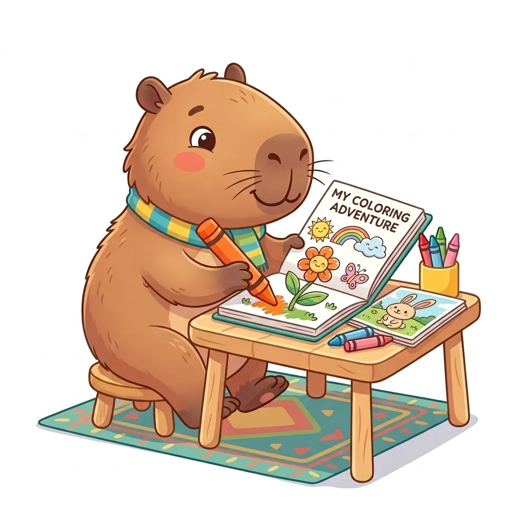 Capy Coloring Book